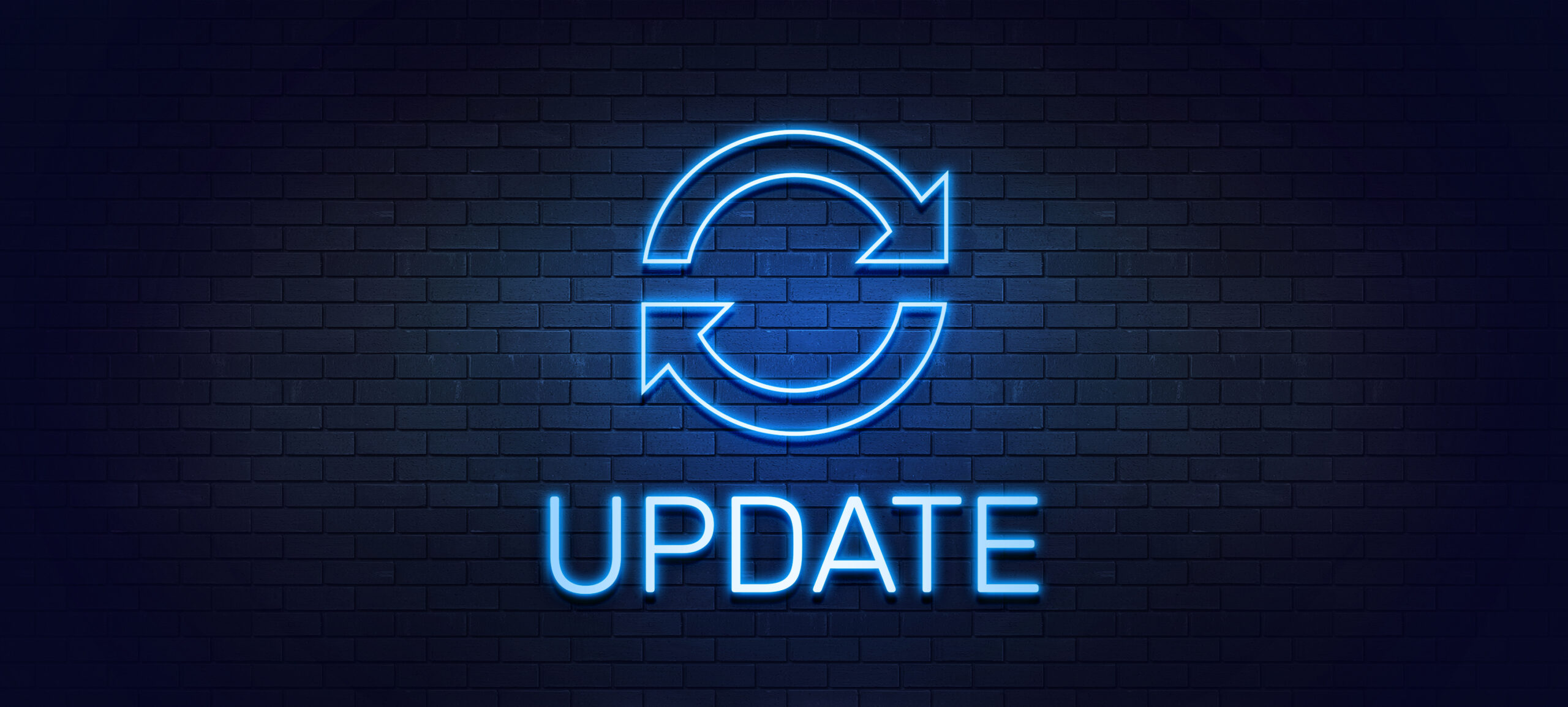 Update in text symbolizing platform modernization