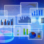 Charts and reports symboling big data analytics reporting